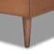 Baxton Studio Seren Mid-Century Light Grey Fabric Upholstered and Walnut Brown Finished Wood Platform Bed-Twin 191-11530-11158-ZORO - alternate 3